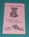 Vintage Hpk Models Hit Miss Engines Stuart Steam Boiler Harry Kaufman Yonkers. Fixed Price $35.00.