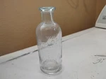 Antique Thomas Edison Battery Oil Bottle - 1ST Style Used Turquoise 3 Oz. Fixed Price $45.00.
