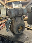 Vintage Clinton 2 Stroke Vertical Shaft Engine VS300 Push Mower. Fixed Price $125.00.