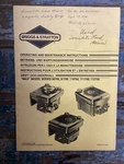 Old Original Briggs & Stratton Model Series 90700, 91700 110700 Maintenance Book. Fixed Price $13.99.