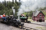 Photo:morrison Colorado 2016 Tiny Town Railroad Miniature Steam Engines. Fixed Price $13.49.
