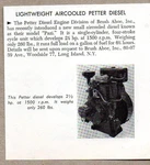 1954 Magazine Photo Petter Diesel Air Cooled Marine Engines Long Island,ny. Fixed Price $9.89.