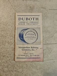 Vintage Metropolitan Refining Co Duboth Steam Boiler Treatment Booklet. Fixed Price $13.60.