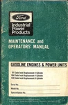 Ford Industrial Power Products Maintenance Operators Manual Gasoline Engines 4 &. Fixed Price $29.99.