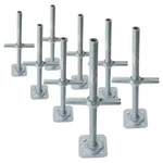 Scaffolding 24IN Leveling Jack Steel Plate Base Adjustable Screw 8PACK Metaltech. Fixed Price $234.72.