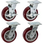 Icon Wheels 6" 2" Pro Heavy Duty Industrial Casters, Top Plate 4"X4.5". Fixed Price $115.00.