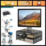 Acrylic 2-TIER Monitor Stand & Desk Organizer Home Office Riser With Keyboard. Fixed Price $119.99.