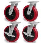 Inch Polyurethane Tread Caster Wheels Heavy Duty,capacity 1200-4800LB. Fixed Price $126.99.