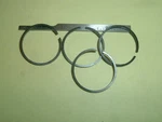 (4) 1" Diameter 1/16" Wide .046 Wall Piston Rings Model Gas Or Steam Engines. Fixed Price $50.00.