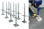 Adjustable 24IN Steel Leveling Scaffolding Screw Jack Set With Base Plate 8 Pack. Fixed Price $356.95.