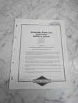 Briggs Stratton 80200 80299 Illustrated Parts List Manual Catalog Book 1989. Fixed Price $14.99.