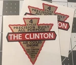 Clinton 4 Cycle Early Engine Decal Repro Small; Michigan Gas Tank Set 2. Fixed Price $15.90.