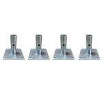 Cbm Scaffold 5 X Square Base Plate (set Of 4), Silver. Fixed Price $44.99.