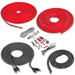 Open Box, Great Belva BAK42 Red Gauge Amplifier Wire Kit With 2-CHANNEL Rca. Fixed Price $41.99.