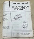 Vintage Original Sears Craftsman 143.226032 Hp Engine Parts List Owners Manual. Fixed Price $18.95.