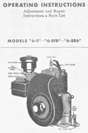 Briggs & Stratton 4 Cycle Engine Model 6-SFB 6-SR6 Operator's Manual Parts. Fixed Price $20.00.