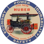 Huber Steam Engines Of Marion, Ohio: Power & Safe New Metal Sign: 12" Dia. Round. Fixed Price $27.88.