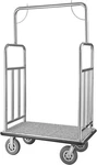Hotel Luggage Cart 1200 Lbs Capacity Stainless Steel Bellman With 8" Wheels. Fixed Price $530.29.