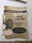Fairbanks-morse Induction Motor Operator Service Manual Parts List Book 1956. Fixed Price $79.62.