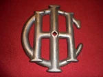 Ihc Cast Iron Emblem Mccormick Deering Hit Miss Gas Engine Tractor Equipment Wow. Fixed Price $34.99.