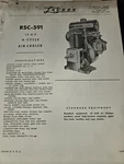 Lauson RSC-591 Air Cooled 1.5 Hp Vertical Crank Engine Specs Std Equipment. Fixed Price $19.99.