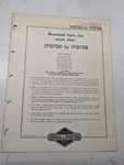 Briggs & Stratton Illustrated Engine Repair Parts List Book Manual 170700-170708. Fixed Price $14.56.