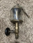 Large Lunkenheimer Alpha No 6 Brass Pumper Swing Top Oiler Antique Steam Engine. Fixed Price $200.00.