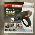Drill Master Heat Gun 1500 Watt Dual Temperature Two Settings 120 Volts New. Fixed Price $26.99.
