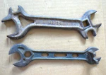 John Deere Mansur G 1014 & International Harvester ZA810 Antique Iron Wrenches. Fixed Price $24.99.