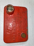Embossed Associated Manufacturing Gas Tank Hit Miss Stationary Engine. Fixed Price $105.00.