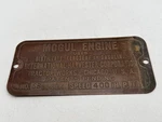 Vintage International Harvester Ihc Mogul Hit Miss Engine Brass 6" / Plate. Fixed Price $40.04.
