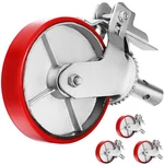 Vevor 8" Scaffolding Non Marking Polyurethane Swivel Caster Wheels. Fixed Price $87.90.