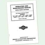 Briggs And Stratton Model 23BC 23FB Engine Owners Operators Parts Manual &. Fixed Price $9.97.