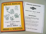 Briggs Stratton 6BSF Engine Service Repair Operator Operating Parts Manual. Fixed Price $15.97.