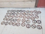 46 Cast Iron Seed Planter Plates John Deere Rusty Industrial Garden Project. Fixed Price $149.99.