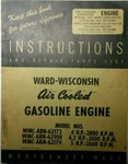 Montgomery Ward Wisconsin Owner, Engine, Service, Parts Manual Akn Abn. Fixed Price $79.96.
