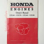 Honda GX240 GX270 GX340 GX370 Horizontal Engine Owner S Manual. Fixed Price $12.00.