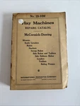 Vtg 1941 Mccormick-deering Parts Catalog No. 9-CP Int Harvester Plows Etc. Fixed Price $29.95.