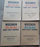Wisconsin Air Cooled Engine Instr Book Parts Aenl Thd Acn Bkn VE4 VF4. Fixed Price $28.00.
