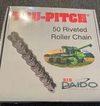 Daido TRC50-MD True-pitch Riveted Roller Chain 10FT 192 Pitches. Fixed Price $29.99.