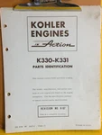 Kohler Engine Model K330 Manual Catalog /parts Breakdown With Numbers. Fixed Price $19.95.
