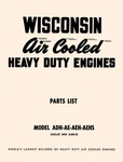 Wisconsin Adh-ae-aeh-aehs Cooled Engine Parts Manual. Fixed Price $9.04.