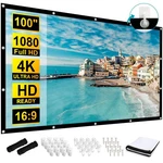 100 Inch Projection Screens, Double Sided Washable Outdoor Screen,.... Fixed Price $23.36.