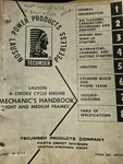 Tecumseh Lauson 4STROKE Cycle Engine Mechanics Handbook 1974. Fixed Price $7.99.