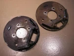 John Deere Tractor Mower 316 Rear Brake Backing Plates. Fixed Price $19.99.