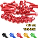 Red Alternator Clutch Covers Bolts Set For Yamaha Yzf R6 99 00 01 02. Fixed Price $79.55.