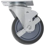 Titan 4" Thermoplastic Rubber Tpr Swivel Plate Caster + Brake 250-LB. Capacit.... Fixed Price $16.92.