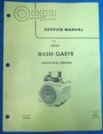 Onan B43M-GA016 Industrial Engine Service Repair Workshop Manual. Fixed Price $19.99.