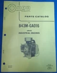 Onan B43M-GA016 Series Industrial Engine Parts Manual Book Catalog. Fixed Price $14.99.