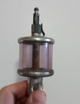 Antique Nickel Plated Purple Glass Hit & Miss Engine Oilers. Delaval Drip. Fixed Price $49.95.